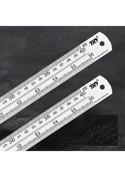 40CM Tarzı Çift Taraflı Paslanmaz Çelik Düz Cetvel Metrik Kural Hassas Ölçme Aracı 15CMMOOL Ofis Malzemeleri (Yurt Dışından) fırsatları