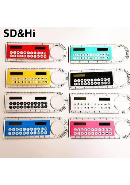 A6 Stili Çok Fonksiyonlu Güneş Cetvel Hesap Makinesi 10 cm Uzunluk Açı Cetvel Kart Cetvel Okul Ofis Öğrencileri Kırtasiye Güneş Cetvelleri (Yurt Dışından) modelleri