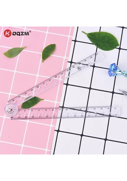 Kırmızı Stil 30 cm Şeffaf Şeffaf Plastik Akrilik Katlanır Düz Cetveller Öğrenci Çocuk Çizim Aracı Kırtasiye Okul Malzemeleri (Yurt Dışından) fırsatları