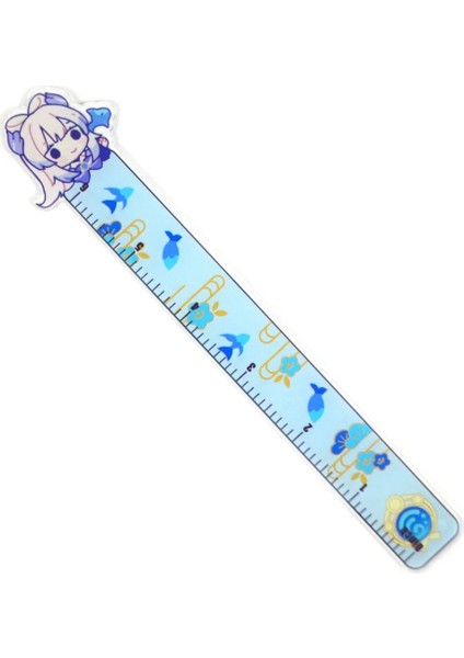 TQ-1779-2 Tarzı Kawaii Anime Cetveller Ge Etki Karikatür Hu Tao Öğrenci Çizim Malzemeleri Okul Öğrenme Plastik Kırtasiye Düz Cetvel (Yurt Dışından) fırsatları