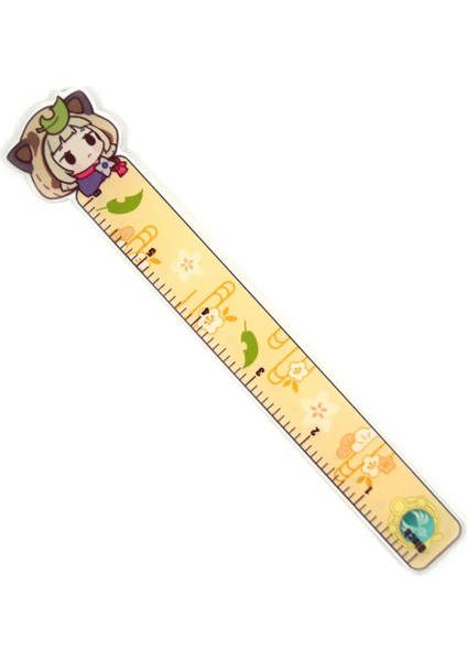 TQ-1779-2 Tarzı Kawaii Anime Cetveller Ge Etki Karikatür Hu Tao Öğrenci Çizim Malzemeleri Okul Öğrenme Plastik Kırtasiye Düz Cetvel (Yurt Dışından) indirimleri