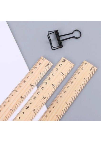 30CM Tarzı Satış 15CM 20CM 30CM Günlük Ahşap Cetvel Ahşap Cetvel Çift Taraflı Öğrenci Ofis Okul Ölçme Aracı (Yurt Dışından) fırsatları