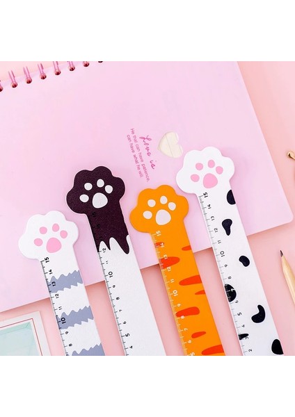 No.1 Stili Oeny Ute Kitty Kedi Pençe Ahşap Düz Cetvel Kawaii Kırtasiye Komik Çizim Hediye Kore Ofis Okul Ölçüm Çizim (Yurt Dışından) fiyatları
