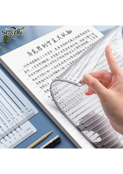 M Tarzı Kaligrafi Şablonu ve Cetvel Şablonu Yazma Düz Çizgi Temizle Cetvel Yazma Aracı Geometri Şablonu Adres Zarfı Kılavuzu (Yurt Dışından) fiyatları