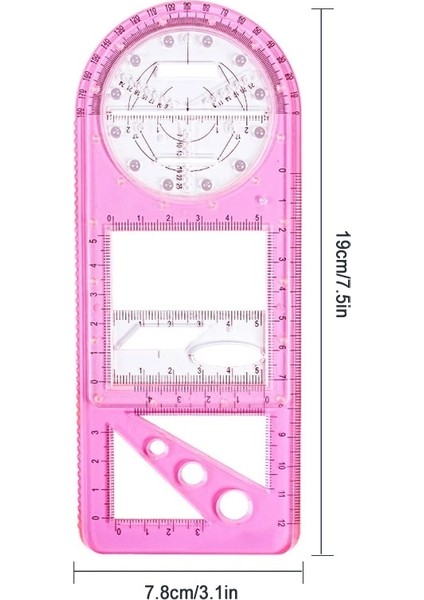 C Tarzı 30 cm Çok Fonksiyonlu Geometrik Cetvel Geometrik Çizim Şablonu Ölçme Aracı Okul Ofis Malzemeleri Için Öğrenci Çizim Araçları (Yurt Dışından) fırsatları
