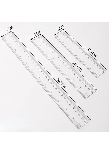 30CM Tarzı 15CM 20CM 30CM Düz Cetvel Şeffaf Plastik Cetvel Çizim Aracı Masa Aksesuarları Öğrenci Kırtasiye Okul Ofis Malzemeleri (Yurt Dışından) fiyatları