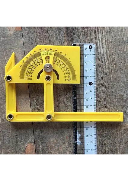 15.5*9 cm Ayarlanabilir Açı Bulucu Iletki Yarım Daire 180 Çizim Etkinlik Cetvel Tasarım Şablonu Ağaç Işleme Ölçü Ölçer (Yurt Dışından)
