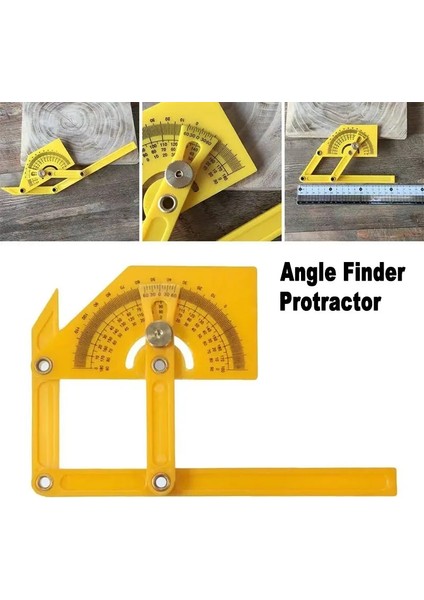 15.5*9 cm Ayarlanabilir Açı Bulucu Iletki Yarım Daire 180 Çizim Etkinlik Cetvel Tasarım Şablonu Ağaç Işleme Ölçü Ölçer (Yurt Dışından) fırsatları