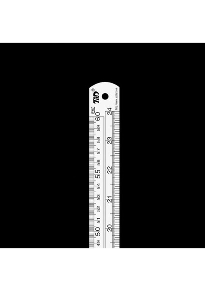 60CM Tarzı Çift Taraflı Paslanmaz Çelik Düz Cetvel Metrik Kural Hassas Ölçme Aracı 15CMMOOL Ofis Malzemeleri (Yurt Dışından)