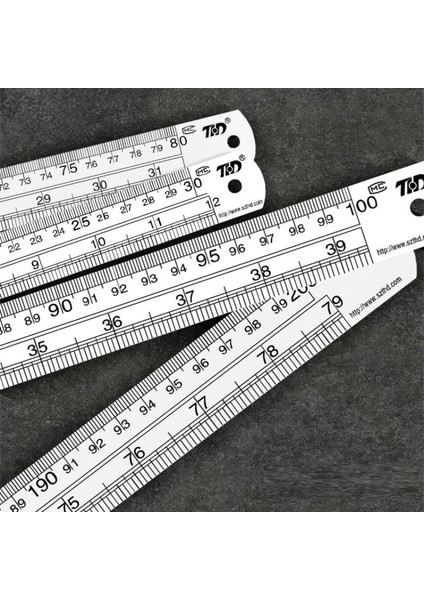 60CM Tarzı Çift Taraflı Paslanmaz Çelik Düz Cetvel Metrik Kural Hassas Ölçme Aracı 15CMMOOL Ofis Malzemeleri (Yurt Dışından)
