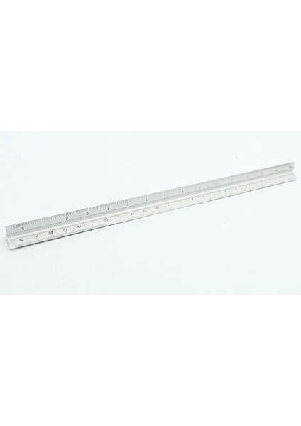 30 cm Hafif Şeffaf Üçgen Alüminyum Alaşımlı Cetvel Mimar Gümüş Doğru Mühendis Ölçeği Teknik Yüksek (Yurt Dışından) fiyatları