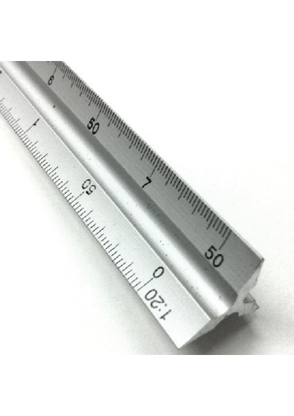 30 cm Hafif Şeffaf Üçgen Alüminyum Alaşımlı Cetvel Mimar Gümüş Doğru Mühendis Ölçeği Teknik Yüksek (Yurt Dışından) fırsatları