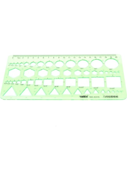 Net Stil 1 Adet Çok Şekilli Plastik Daireler Kareler Geometrik Boyama Çizim Şablonu Cetvel Öğrenci Okul Kırtasiye Ofis Malzemeleri (Yurt Dışından) modelleri