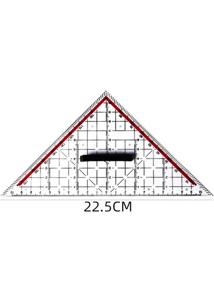 K119 Tarzı Ikizkenar Üçgen 20CM Elle Çizilmiş Üçgen Tahta 30CM Profesyonel Özel Cetvel Iletki Ağaç Işleme Iç Çizim Tasarımı (Yurt Dışından)