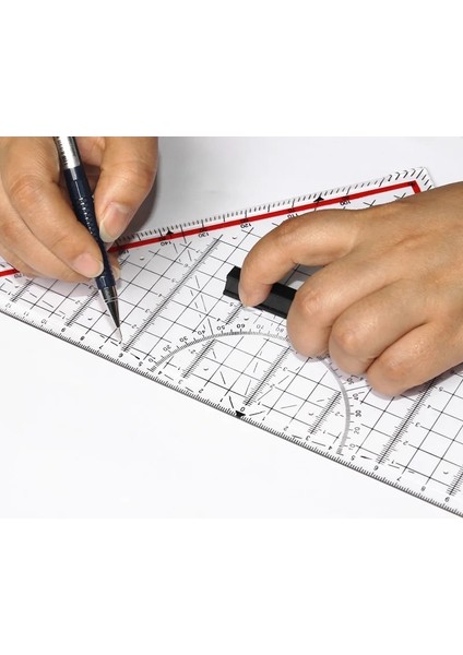 K119 Tarzı Ikizkenar Üçgen 20CM Elle Çizilmiş Üçgen Tahta 30CM Profesyonel Özel Cetvel Iletki Ağaç Işleme Iç Çizim Tasarımı (Yurt Dışından)