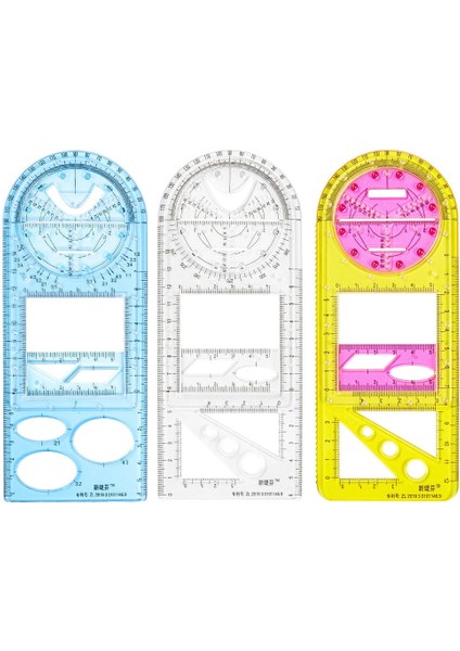 Junior-1 Tarzı Çok Fonksiyonlu Geometrik Cetvel Geometrik Çizim Şablonu Okul Öğrenci Ofisi Için Ölçme Aracı Architecturerule (Yurt Dışından) fiyatları