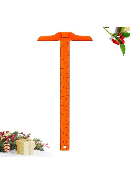 30X15CM Tarzı M T-Kare Çift Taraflı Ölçekli Plastik Ölçme Cetveli Çizim ve Genel Yerleşim Çalışmaları Için Plastik Ölçme Aleti - (Yurt Dışından)