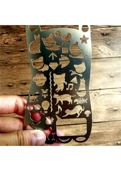 C Tarzı Metal Içi Boş Çizim Şablonu Cetvel Paslanmaz Çelik Diy Aracı Çok Fonksiyonlu Cetvel Kırtasiye Ofis Okul Malzemeleri (Yurt Dışından) indirimleri