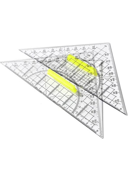 Çizim Araçları Üçgenler 22 cm Üçgen Geometri Çizim Cetvel Seti Çizim Aracı Geometri Okulu Için Şeffaf Iletki ile (Yurt Dışından) modelleri