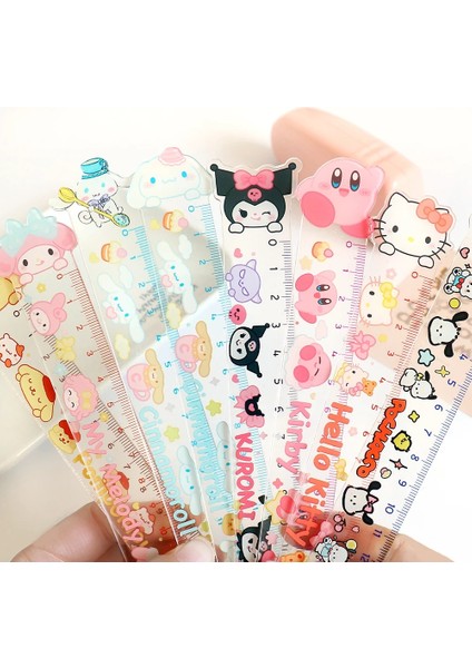 Mor Tarzı 15 cm Sevimli Cetvel Okul Malzemeleri Kawaii Aksesuarları Çizim Aracı Kore Kırtasiye Fournitures Scolaires Öğrenci Regla Cetvel (Yurt Dışından) fiyatları