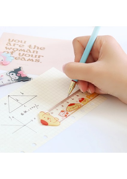 Mor Tarzı 15 cm Sevimli Cetvel Okul Malzemeleri Kawaii Aksesuarları Çizim Aracı Kore Kırtasiye Fournitures Scolaires Öğrenci Regla Cetvel (Yurt Dışından) indirimleri