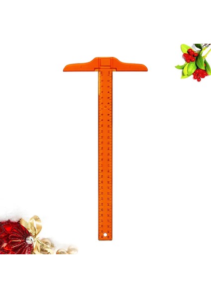 30X15CM Tarzı M T-Kare Çift Taraflı Ölçekli Plastik Ölçme Cetveli Çizim ve Genel Yerleşim Çalışmaları Için Plastik Ölçme Aleti - (Yurt Dışından)