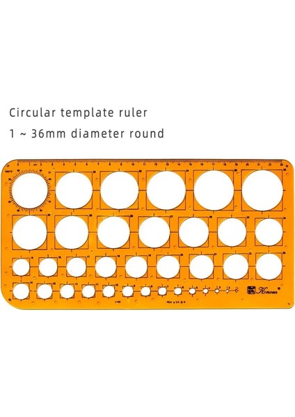 NO.4360 Stili Dairesel Oval Cetvel Dayanıklı K Reçine Çizim Tasarım Mobilya Mimar Şablonu Taslak Çizimi Cetvel Şablon Ölçüm Cetveli (Yurt Dışından) fırsatları