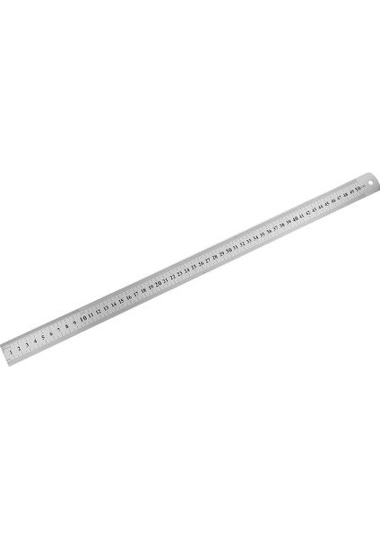 500MM Tarzı Paslanmaz Çelik Metal Düz Cetvel Çift Taraflı Cetvel Hassas Ölçme Aracı (Yurt Dışından)