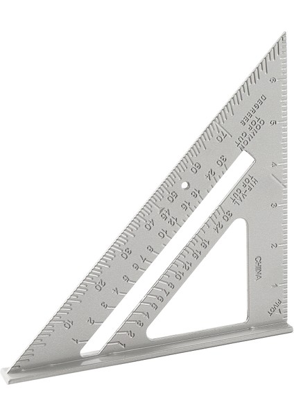 Çizim Aracı Üçgen Cetvel Marangoz Kare Hız Kare Düzeni Aracı Ölçüm Aracı Üçgen Cetvel Alüminyum Alaşımlı 45 90 (Yurt Dışından)