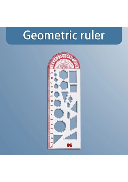 F Tarzı Çok Fonksiyonlu Geometrik Fonksiyon Cetvel Seti Matematik Çizim Şablonu Ölçme Aracı Öğrenci Okul Ofis Malzemeleri Için (Yurt Dışından)