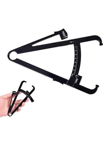 Siyah Stil Kişisel Vücut Yağ Kaliper Cilt Analiz Cihazı Ölçü Tabloları Spor Ince Sağlık Tutmak Test Cihazı Vücut Yağ Monitörü Sebum Ölçer Klasörü (Yurt Dışından) fiyatları