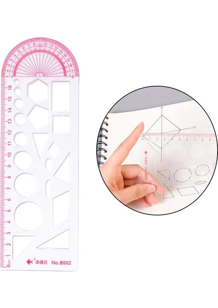 Geometri Stili Çok Fonksiyonlu Çizim Cetveli Şablonları Geometri Inşaat Kalıp Taslak Çalışması Için Dönen Matematik Çalışma Aracı (Yurt Dışından)
