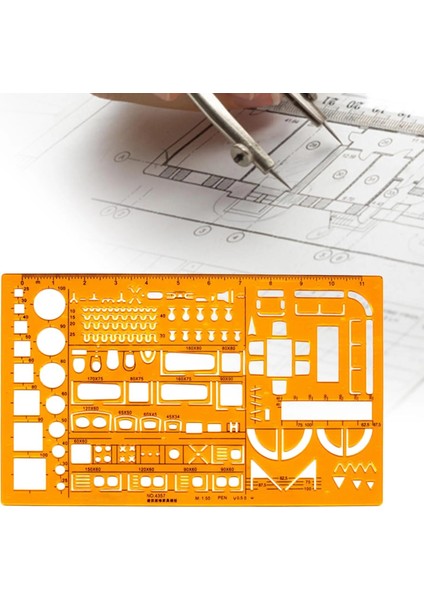 Şablonlar Şablon Cetvel Çizim Araçları Mimari Iç Tasarım Bina (Yurt Dışından)