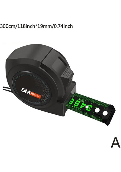 Bir Stil Kendinden Floresan Çelik Mezura .m Yüksek Hassasiyetli Kalınlaştırılmış Aşınmaya Dayanıklı Düşmeye Dayanıklı Ölçüm Bandı (Yurt Dışından)