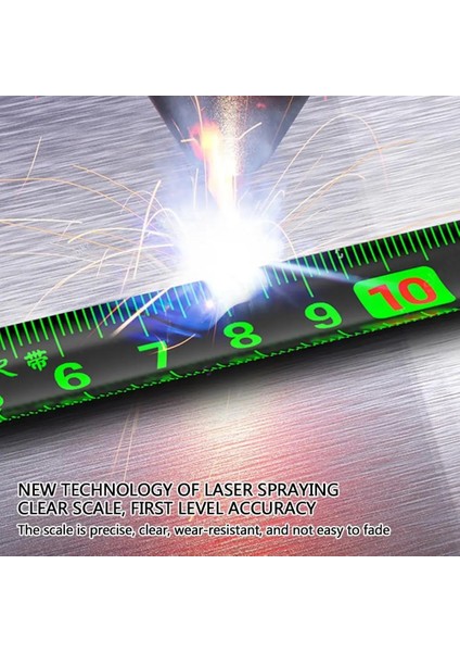 Bir Stil Kendinden Floresan Çelik Mezura .m Yüksek Hassasiyetli Kalınlaştırılmış Aşınmaya Dayanıklı Düşmeye Dayanıklı Ölçüm Bandı (Yurt Dışından) fırsatları