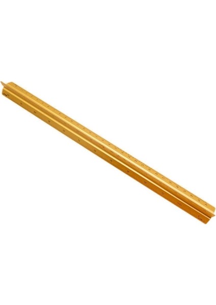 OSS22740GD1 Stili 30 cm Alüminyum Alaşımlı Metal Cetvel Üçgen Ölçekli Mimar Mühendis Teknik Cetvel Ölçme Araçları Tasarım Çizim Aksesuarları (Yurt Dışından)