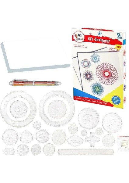 Bir Stil Geometrik Çizim Cetvel Spiral Sanat Seti Çocuk Sanat Malzemeleri Dıy Kart Zanaat Sanat Çizim Boyama Okul Sınıf Malzemeleri (Yurt Dışından) modelleri