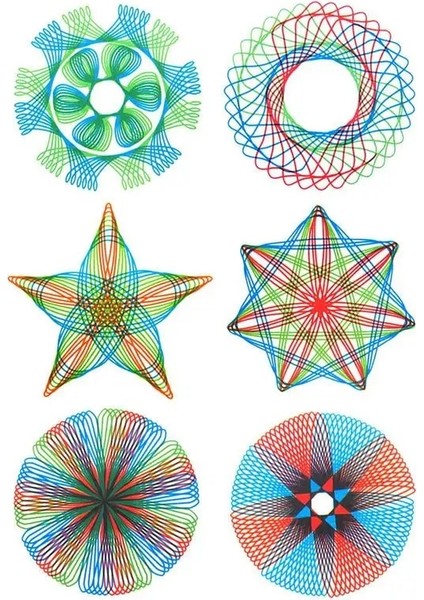 Bir Stil Geometrik Çizim Cetvel Spiral Sanat Seti Çocuk Sanat Malzemeleri Dıy Kart Zanaat Sanat Çizim Boyama Okul Sınıf Malzemeleri (Yurt Dışından) fırsatları