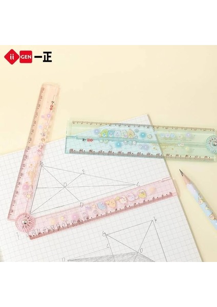 Mavi Stil Sumıkko Gurashı Şeffaf Plastik Katlanır Düz Cetveller 30 cm Çocuklar Okul Malzemeleri Ölçme Çizim Aracı Katlanabilir Kırtasiye Hediye (Yurt Dışından) modelleri