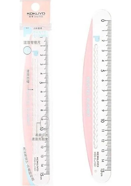 Pembe Tarzı M Düz Astar Cetvel Çok Fonksiyonlu Geometri Ölçüm Cetveli Basit Dalga Çizgi Ölçeği Cetvel (Yurt Dışından)