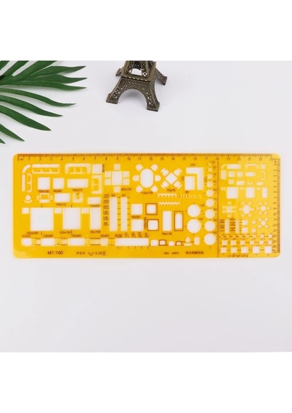 5AC1100483 Tarzı Profesyonel Mimari Şablon Cetvel Çizimleri Şablon Ölçme Aleti Temini (Yurt Dışından) modelleri