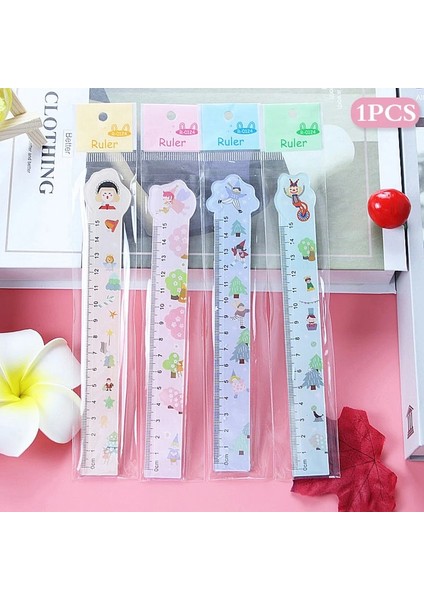 Mor Tarzı Karikatür Cetvel Çizim ve Ölçme Aracı Öğrenci Cetvel Boyama 15 cm Öğrenmek Kawaii Kırtasiye Ofis Okul Malzemeleri (Yurt Dışından)