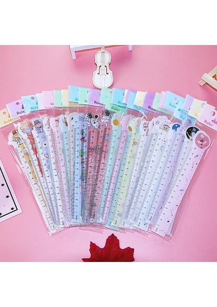 Mor Tarzı Karikatür Cetvel Çizim ve Ölçme Aracı Öğrenci Cetvel Boyama 15 cm Öğrenmek Kawaii Kırtasiye Ofis Okul Malzemeleri (Yurt Dışından) modelleri
