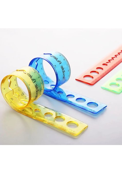 Sarı Stil 30 cm Yumuşak Cetvel Katlanabilir Şeffaf Ölçüm Cetveli Yaratıcı Kırtasiye Öğrenci Ofis Malzemeleri Çok Fonksiyonlu Dıy Çizim Araçları (Yurt Dışından) fiyatları