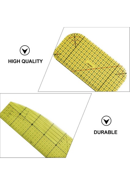 Sarı Stil Cetvel Ütüleme Sıcak Ölçüm Dikiş Isı Patchwork Cetveller Aracı Kapitone Dayanıklı Demir Buhar Geçirmez Yüksek Terzi Astar Sistemi Dikiş (Yurt Dışından)