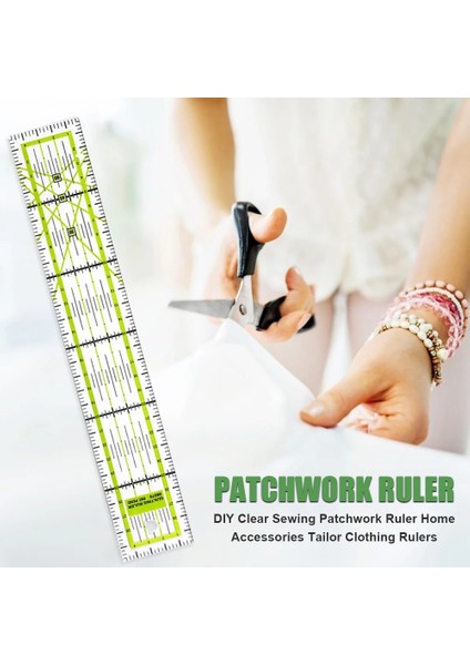 6.5x6.5cm Stili Akrilik Patchwork Cetvel Çift Renk Ayak Terzi Kıstas Kesme Kapitone Dıy Dikiş Ölçme Araçları Çizim Cetveli (Yurt Dışından) modelleri