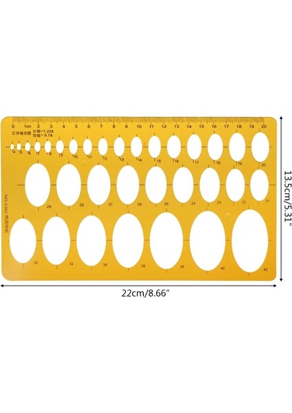 NO.4362 Tarzı K Rercles Geometrik Şablon Cetvel Şablon Çizim Ölçme Aracı Öğrenciler (Yurt Dışından)