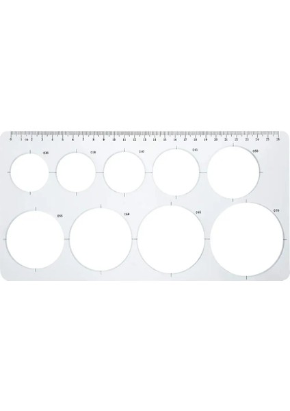 K10 Tarzı Plastik Daire Çizim Şablonu Şablon Ölçüm Şablonu Cetvel Ofis Okul Taslak Çizimi Için Şeffaf Plastik Fransız Eğrileri (Yurt Dışından) fırsatları