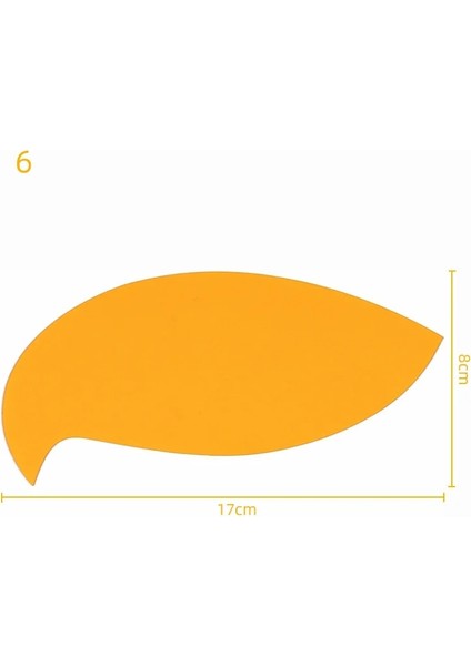 No.6 Stili Çok Fonksiyonlu Bulut Cetvel Eğri Kurulu Seti Şeffaf Akrilik Bulut Cetvel Delik Cetvel Elips Geometrik Çizim Cetveli Kostüm D (Yurt Dışından)