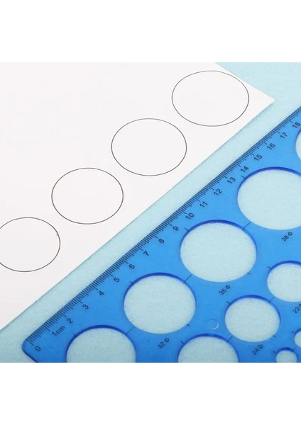 Noenname_null Yüksek Li Lastik Daireler Geometrik Şablon Cetvel Stencil Çizim Aracı Kırtasiye Öğrenci Için (Yurt Dışından) fırsatları